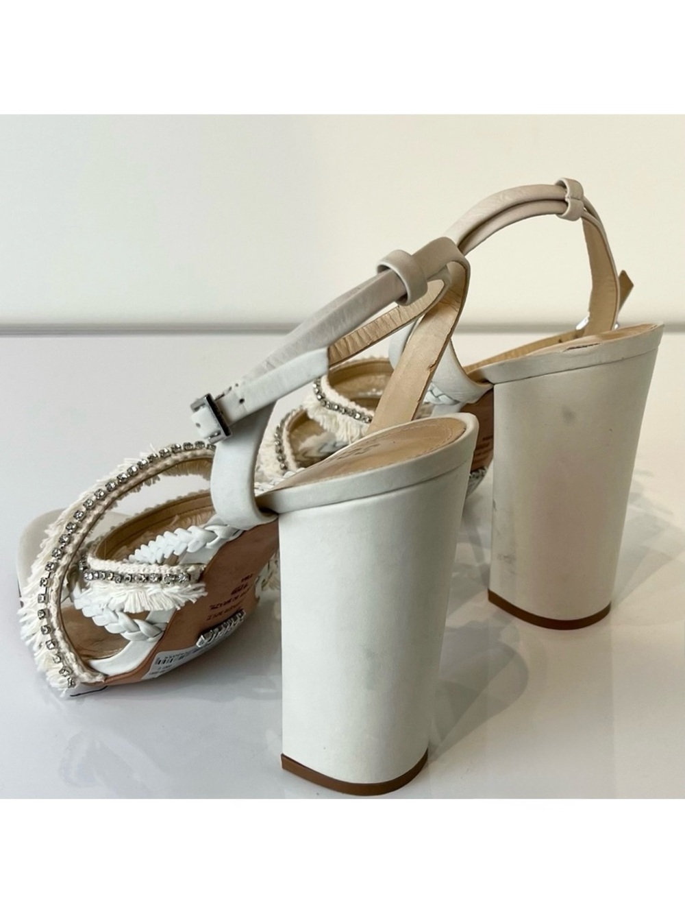 NEW SCHUTZ REVOLVE IVORY SANDALS - Picture 7 of 13